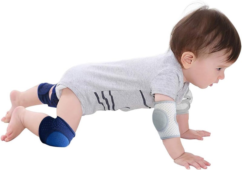 CB Baby Knee Pads for Crawling, Crawling knee pads for babies,Adjustable Anti Slip Breathable for Crawling Toddling（3 Pairs） - Image 4